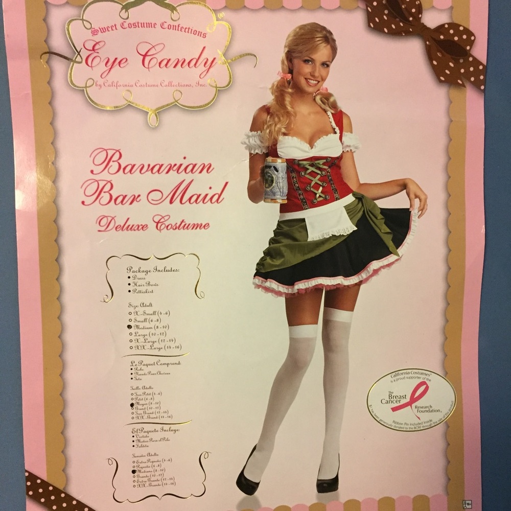 Bar Maid Costume. Medium.